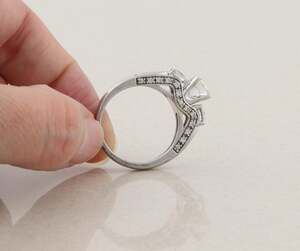 Sterling Silver Bright Sparkly Three Stone CZ Ring Size 7